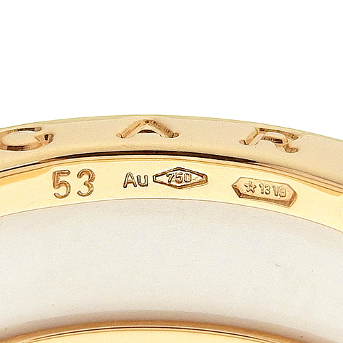 B-zero1 B-zero1 Ring 347021 (current as of February 2025) K18 Pink Gold with PG and White Ceramic, Accessory, Jewelry, B-zero1, Size 12 (52)