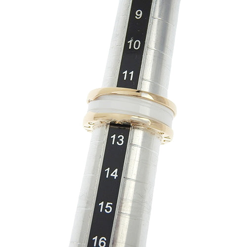 B-zero1 B-zero1 Ring 347021 (current as of February 2025) K18 Pink Gold with PG and White Ceramic, Accessory, Jewelry, B-zero1, Size 12 (52)