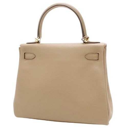 Kelly 25 (inner-stitched) Swift, Beige Du Marais, gold hardware, U stamp.