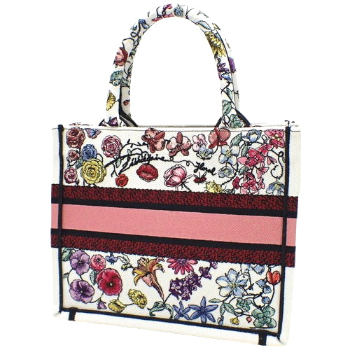 ブックトート スモール Florilegio 刺繍 花柄 フラワー ハンドバッグ キャンバス M1265ZEMF_M933