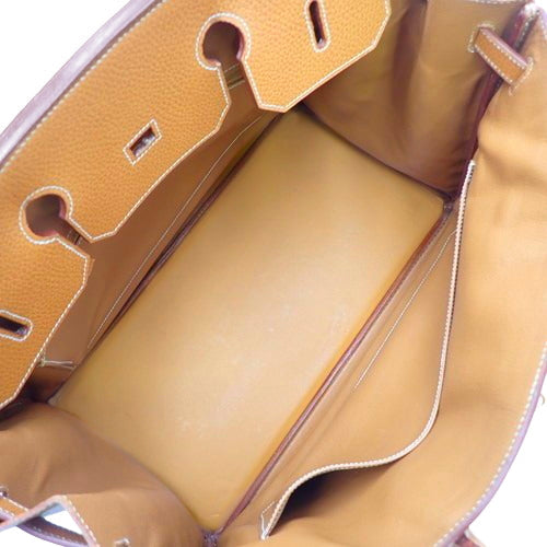 Birkin 40 Natural Sable Ardennes Gold Hardware 〇Z Stamp