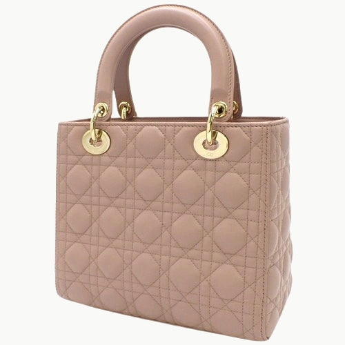 カナージュ レディディオール Lady Dior バッグ ミディアム 2WAY ショルダー 肩掛け ラムスキン