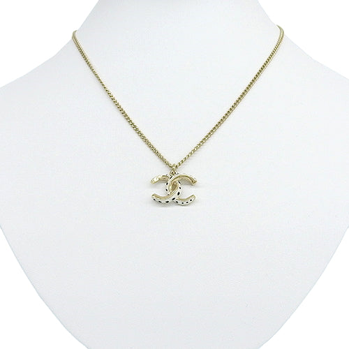 Coco Mark Dot Pattern Necklace Metal (GP) Accessories Jewelry