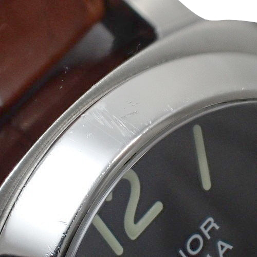 [Warranty included] Luminor Marina PAM00048 Stainless Steel/Leather Automatic Watch, Black, Purchased July 2011