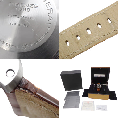 [Warranty included] Luminor Marina PAM00048 Stainless Steel/Leather Automatic Watch, Black, Purchased July 2011