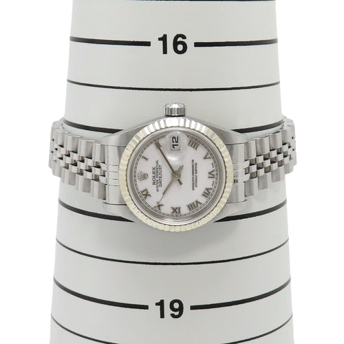 [Warranty included] 79174 Datejust White Gold/Stainless Steel A Series (1998-1999) Automatic Movement Purchased in March 2000 White Silver