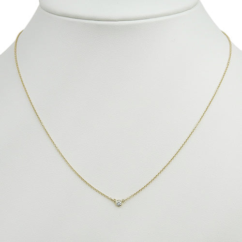 Vayyard Single Diamond Pendant, Diamond, Yellow Gold (K18YG), Accessory, Jewelry, 1PD