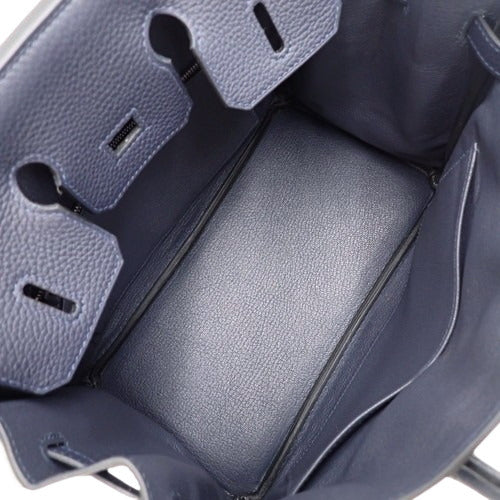 [New] Birkin 25 Togo, Palladium hardware, Bleu Nuit, Silver hardware, W stamp.