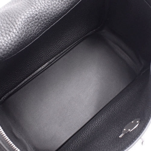 琳迪 26，Taurillon Clemence皮革，钯金五金件，黑色，银色五金件，Z刻印。