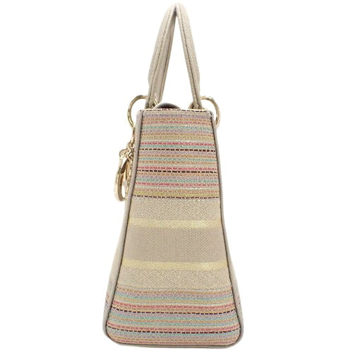 Lady's D-Light Medium Bag, 2-Way Shoulder Bag, Linen, 50-MA-0211