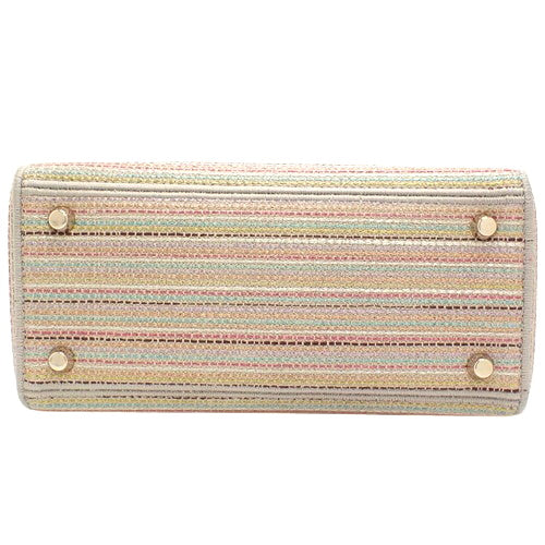 Lady's D-Light Medium Bag, 2-Way Shoulder Bag, Linen, 50-MA-0211