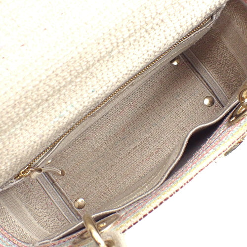 Lady's D-Light Medium Bag, 2-Way Shoulder Bag, Linen, 50-MA-0211