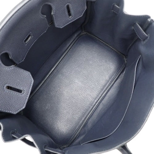 Birkin 30 Togo Blue Nuit with Gold Hardware, X stamp.