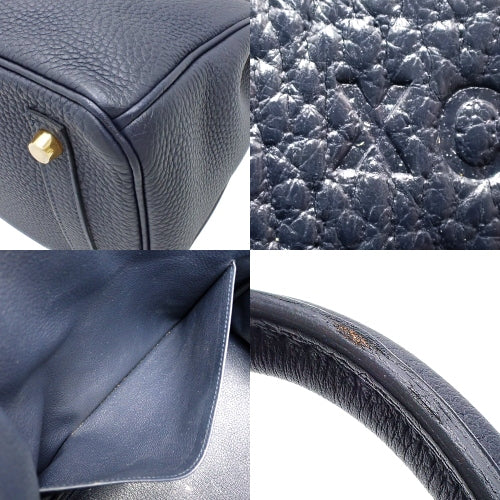 Birkin 30 Togo Blue Nuit with Gold Hardware, X stamp.