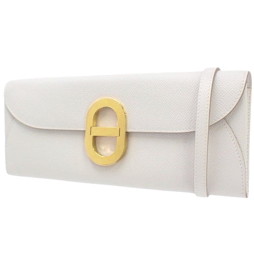 Chaine d'Ancre To-Go Griper (Gripal) Epsom Leather Gold Hardware B Stamp Long Wallet Shoulder Clutch