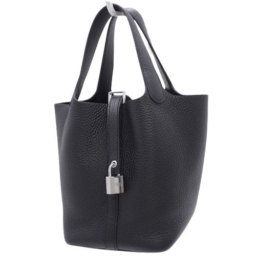 【新品】ピコタンロック PM トリヨンクレマンス パラジウム金具 NOIR ノワール シルバー金具 W刻印