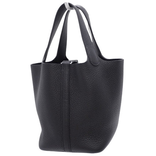 【新品】ピコタンロック PM トリヨンクレマンス パラジウム金具 NOIR ノワール シルバー金具 W刻印