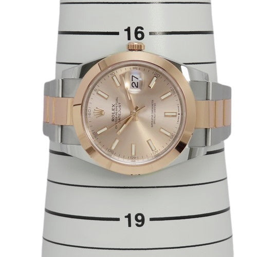 [2024 Warranty] 126301 Datejust 41 PG/SS Random Number Automatic Fluted Motif Oyster Bracelet Pink Silver Purchased in May 2024