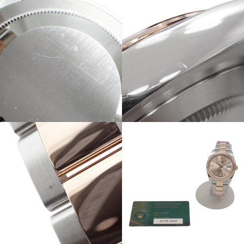 [2024 Warranty] 126301 Datejust 41 PG/SS Random Number Automatic Fluted Motif Oyster Bracelet Pink Silver Purchased in May 2024