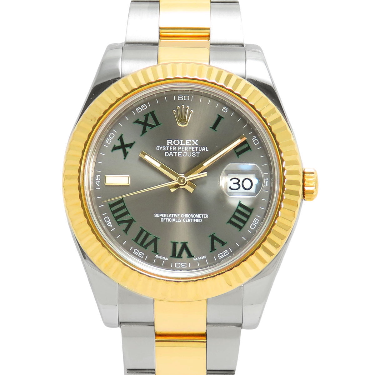 [Warranty included] 116333 Datejust 2 YG/SS Random Number Automatic Oyster Bracelet Purchased September 2014 Gray Gold