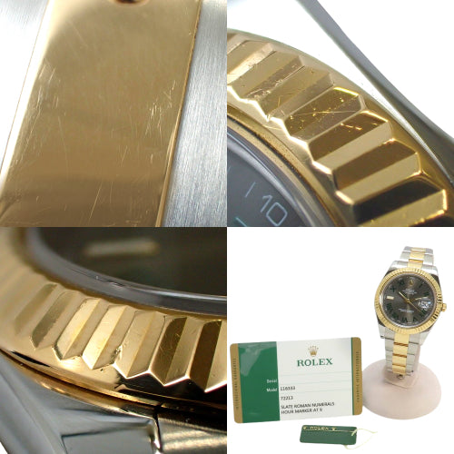 [Warranty included] 116333 Datejust 2 YG/SS Random Number Automatic Oyster Bracelet Purchased September 2014 Gray Gold