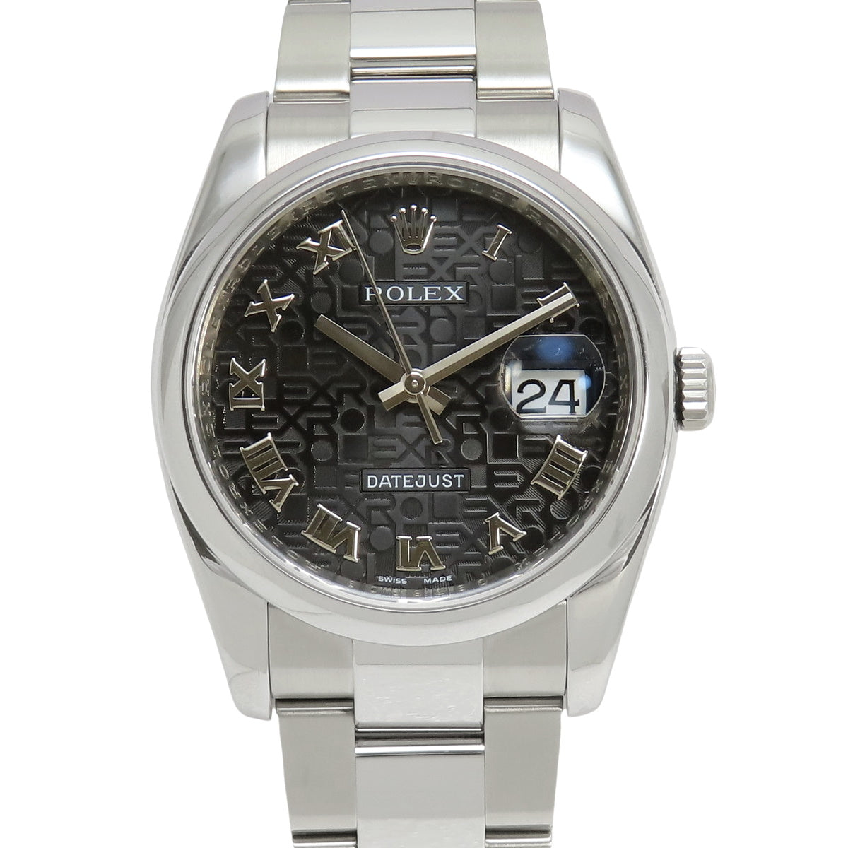 [Warranty included] 116200 Datejust 36 Stainless Steel G Serial (2010) Automatic Winding Computer Oyster Bracelet Purchased January 2013 Black Silver