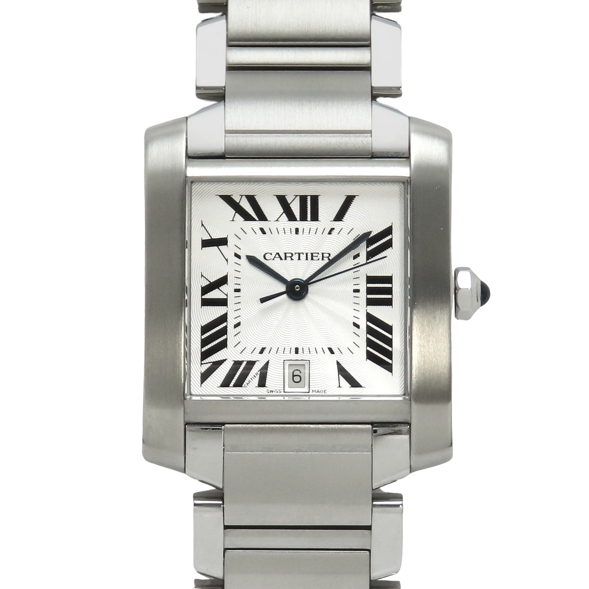 Tank Française LM W51002Q3 Stainless Steel Automatic Watch, White/Silver, Purchased October 2006, with Warranty