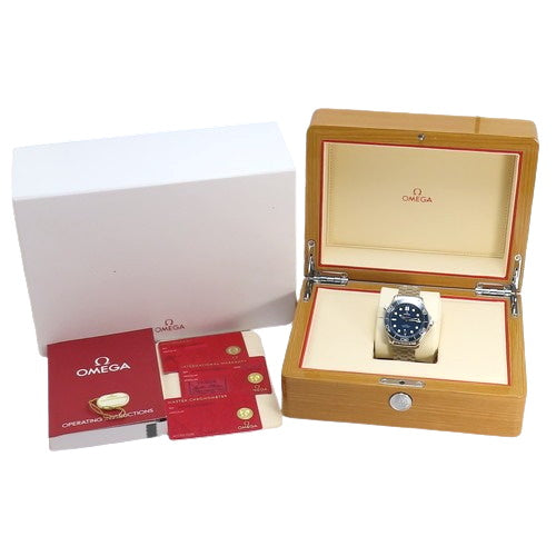[Warranty included] Seamaster Diver 300 210.30.42.20.03.001 Stainless Steel Automatic Watch, Navy Blue, Silver, Purchased in August 2019