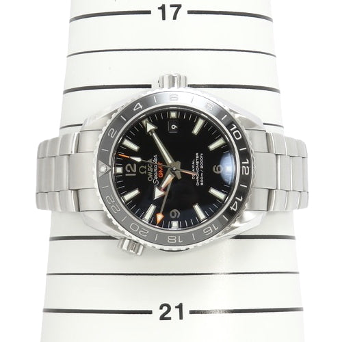 [Warranty included] Seamaster Planet Ocean GMT 232.30.44.22.01.001 Stainless Steel Automatic Watch, Purchased in April 2015, Black and Silver