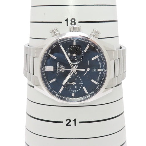 [2022 Warranty] Carrera Calibre Heuer 02 CBN2010.BA0642 Stainless Steel Automatic Watch, Purchased October 2022, Black and Silver
