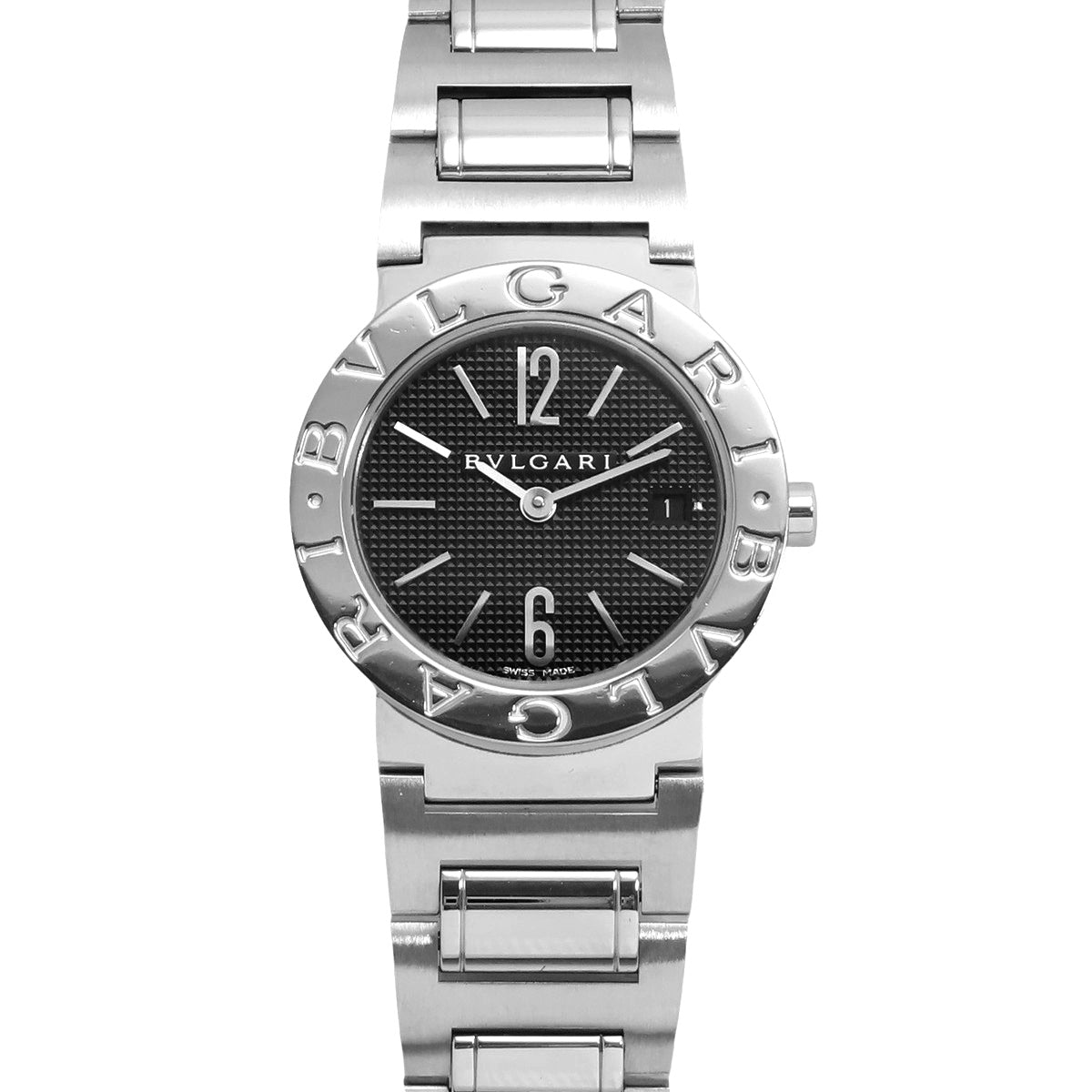 Bvlgari Bvlgari BB26SS Stainless Steel SS Quartz Black Silver