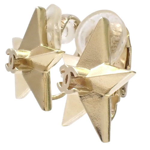 Coco Mark Star Motif Earrings Metal (GP) Accessories Jewelry Star