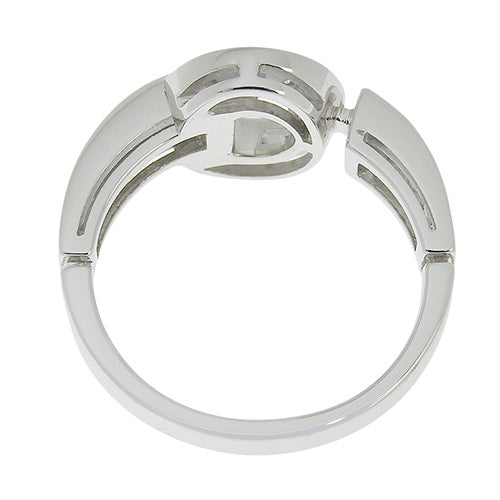 BVLGARI BVLGARI Diamond Ring 343172 (current as of November 2024) in 18K White Gold with Pavé Diamonds, Size 11 (51), with 2024 Warranty.