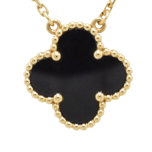 ヴィンテージ アルハンブラ ペンダント オニキス イエローゴールド K18YG アクセサリー ジュエリー
