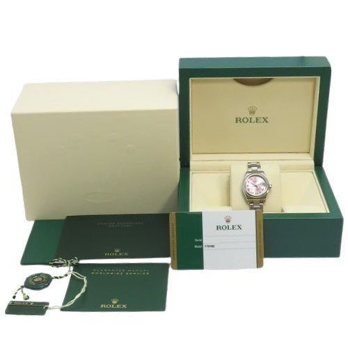 [Warranty included] 179160 Datejust Lady Stainless Steel Automatic Watch, Random Number, Purchased in May 2017, Pink and Silver
