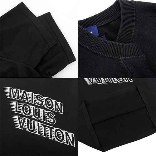 MAISON Logo Short Sleeve Knit Apparel Fashion Clothing RM2129 L Cotton Silk