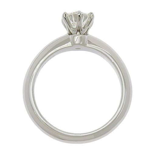 Engagement ring with 0.50 carat diamond, set in platinum (Pt950).  Accessory, jewelry, 1PD diamond.