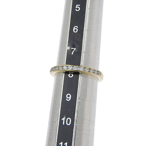 Half Circle Channel Setting Diamond Ring, Yellow Gold (K18YG), Accessory, Jewelry, Diamond, Half Eternity Ring