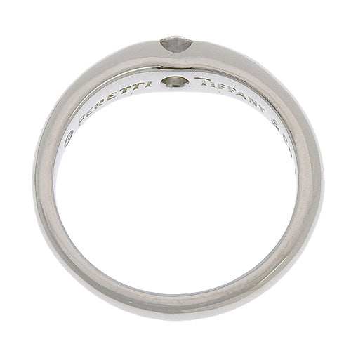 Curved Band Ring, Diamond, Platinum (Pt950), Accessory, Jewelry, 1PD Diamond