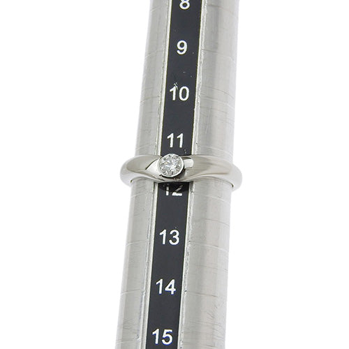 Curved Band Ring, Diamond, Platinum (Pt950), Accessory, Jewelry, 1PD Diamond