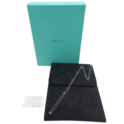Elsa Peretti Diamonds by the Yard Sprinkle Necklace, Diamond, 60017927 (current as of November 2024), Pt950 Platinum, Accessory, Jewelry, Long