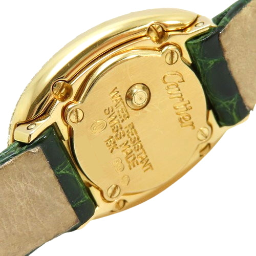 Mini Baignoire WB504851 YG/Crocodile Quartz Diamond Bezel Green