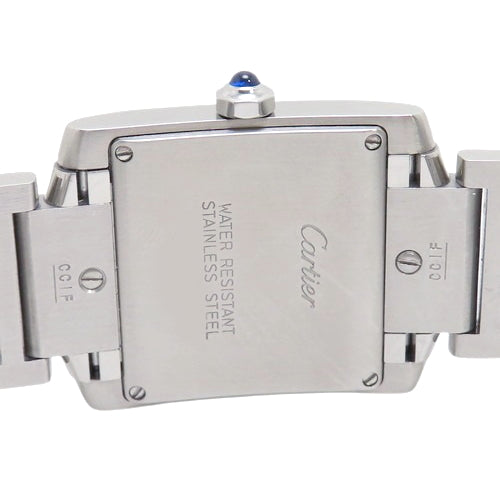 Tank Française MM W51011Q3 Stainless Steel Quartz Watch (Warranty Included) Purchased in April 2004, White and Silver