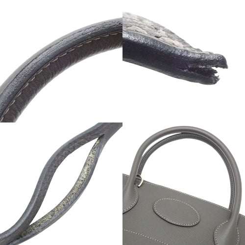 Bollide 31, Epsom calfskin, palladium hardware, graphite, silver hardware, □M stamp.
