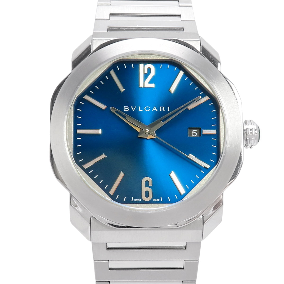 Octo Roma OC41C3SSD/102856 Stainless Steel Automatic Watch with Warranty, Purchased in May 2018, Blue and Silver