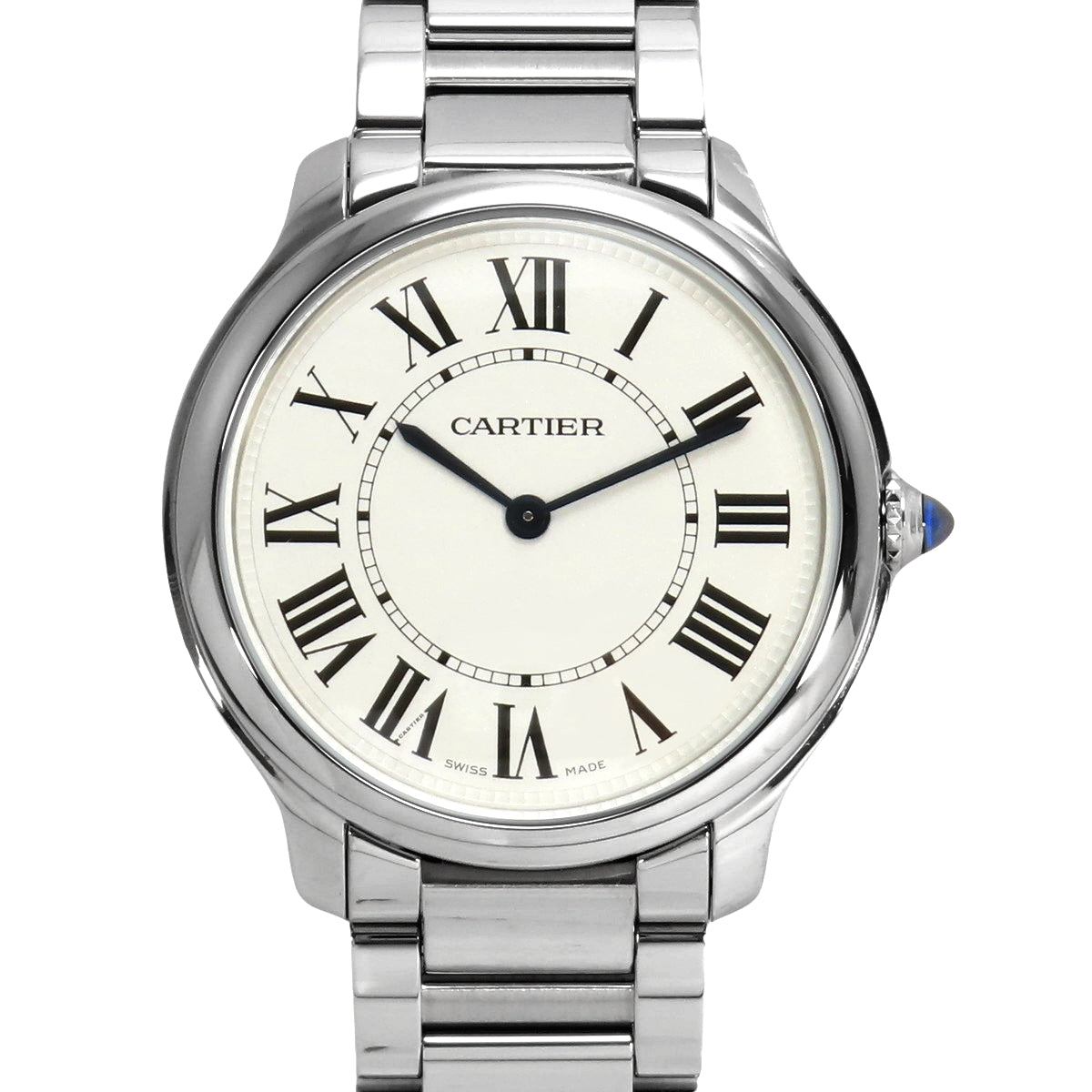 [2024 Warranty] Ronde Must de Cartier WSRN0034 Stainless Steel Quartz Movement Purchased in August 2024 Silver