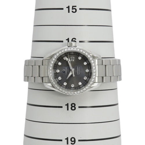 231.15.30.61.56.001 Seamaster Aqua Terra 150m SS Quartz Gray Diamond Bezel