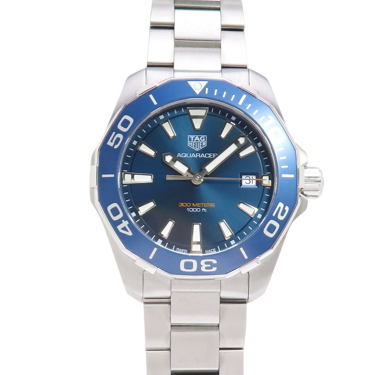 アクアレーサー WAY111C.BA0928 ステンレススチール SS クオーツ 2021年12月購入 ブルー シルバー