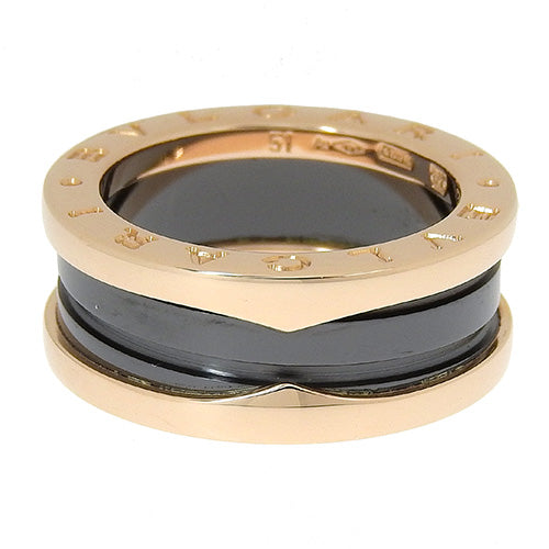 B-zero1 B-zero1 Ring 347037 (current as of February 2025) K18 Pink Gold PG Ceramic Accessory Jewelry B-zero1 Size 10 (51)
