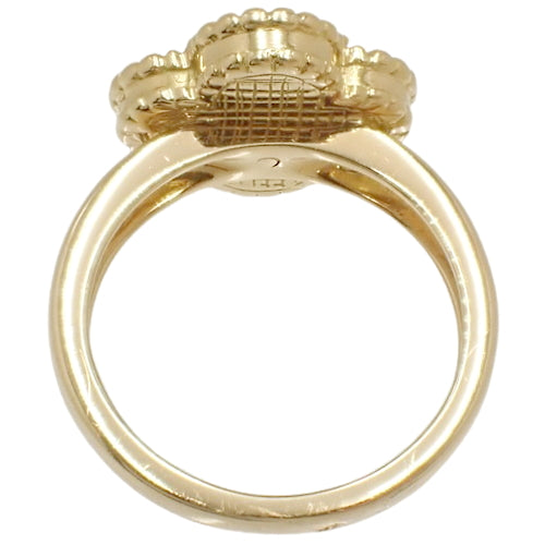 Vintage Alhambra Ring, Diamond/Mother of Pearl, Yellow Gold (K18YG), Accessory, Jewelry, Mother of Pearl